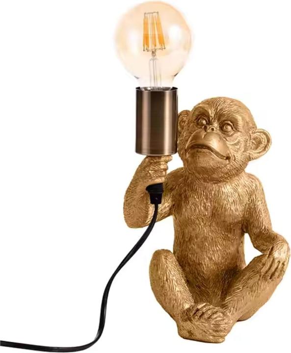 Actual product image Hermex Affenlampe Nachttischlampe Tiermotiv-Beleuchtung Affen-Dekoleuchte (E27)