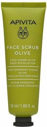 Actual product image Apivita Face Scrub for Deep Exfoliating with Olive 95% Natural Ingredients 50ml (Exfoliation, 50 ml)