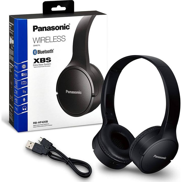 Actual product image Panasonic RB-HF420BE (No noise cancelling, 50 h, Wireless)
