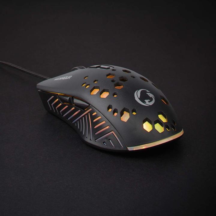 Actual product image Nedis Gaming Mouse | Wired | 800 / 1200 / 2400 / 3200 / 4800 / 7200 dpi | Adjustable DPI | Anz (Cable)