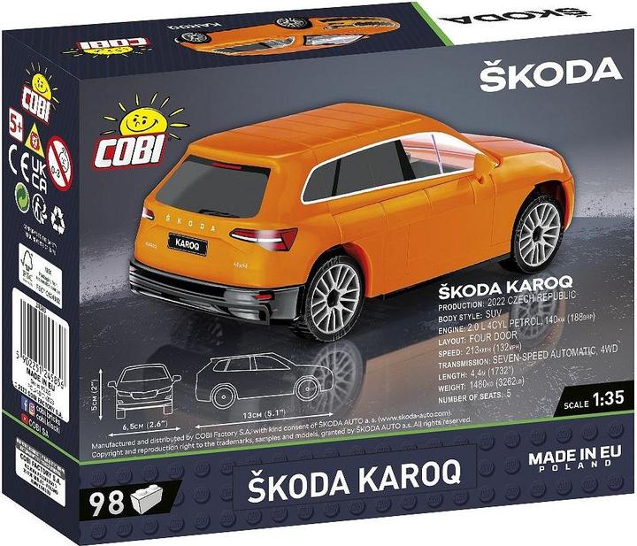Produktbild Cobi 24585 - Škoda Karoq, Modell, 98 Teile, ab 5 Jahren