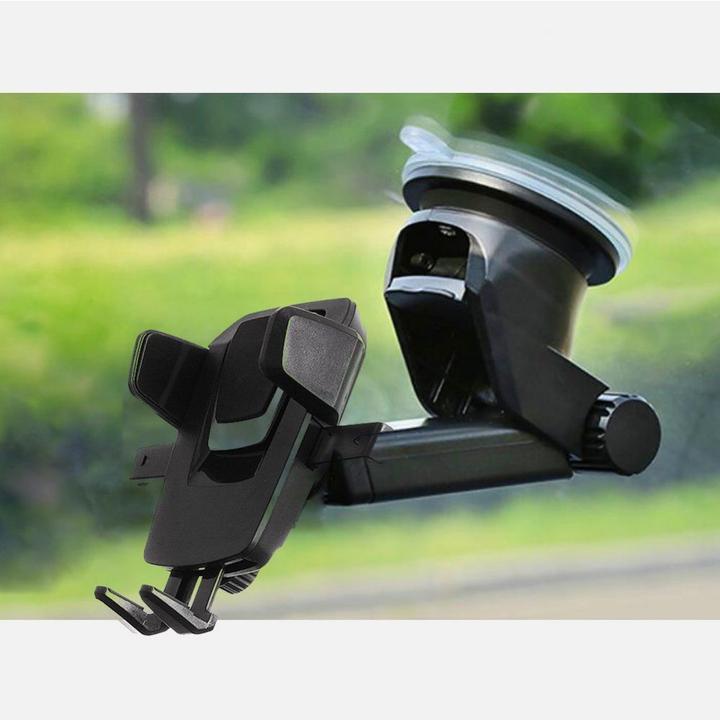 Produktbild Hurtel Telescopic Car Mount Phone Holder Dashboard or Windshield for black