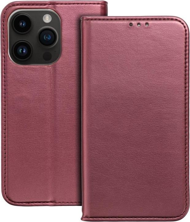 Immagine prodotto OEM Book case SMART MAGNETO Book case for IPHONE 16 burgundy (Apple iPhone 16)
