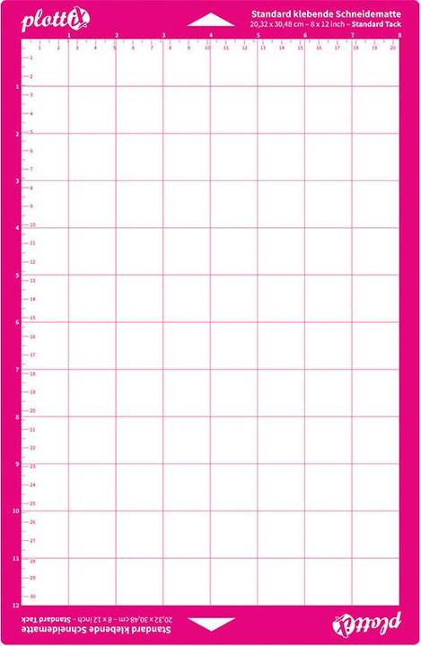 Produktbild PlottiX Standard klebende Schneidematte für Schneideplotter 203 x 305 (8" x 30,50cm (12") ) mm