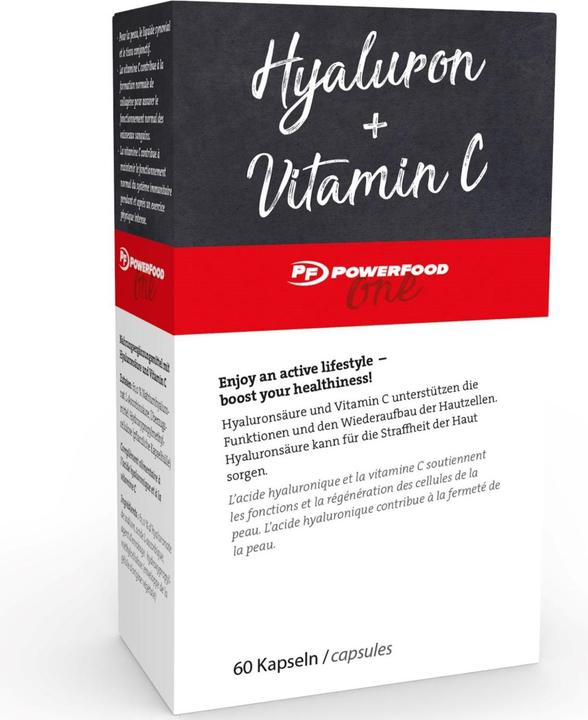 Actual product image PowerFood One Hyaluron + vitamin C (60 Piece, Capsules, 521 g)