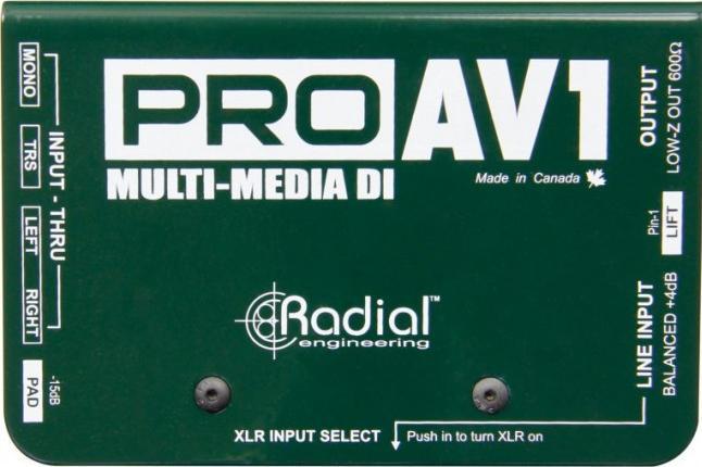 Produktbild Radial ProAV1 (Passiv, 1 Stk.)
