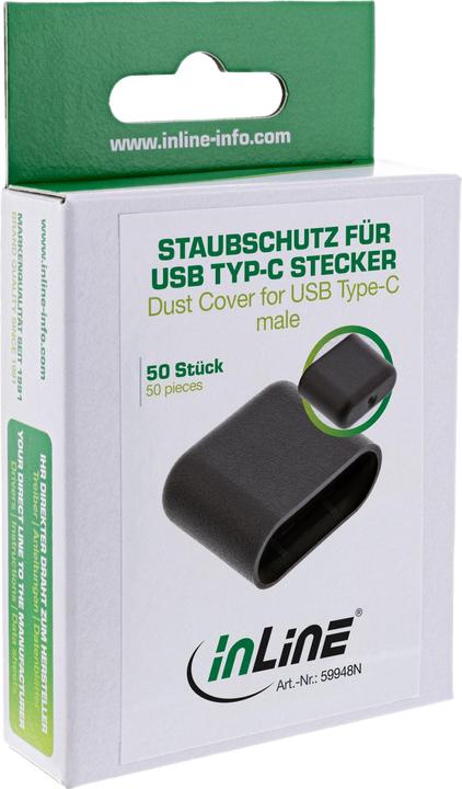 Actual product image InLine Dust Cover for USB Type-C Male