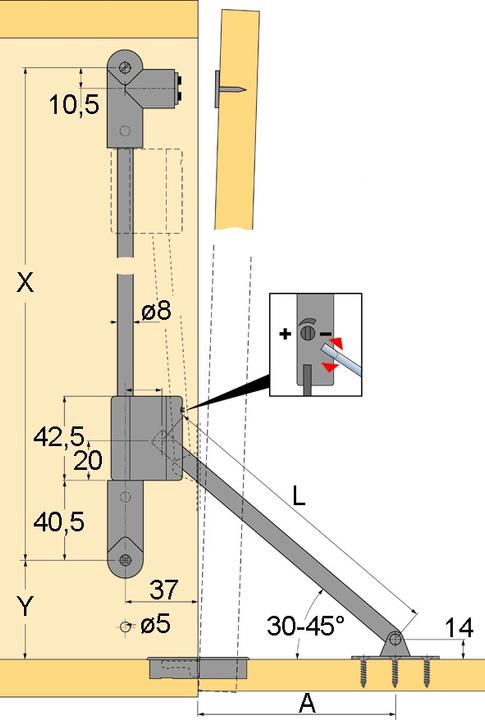 Produktbild Hettich Bremsklappenhalter Klassik D