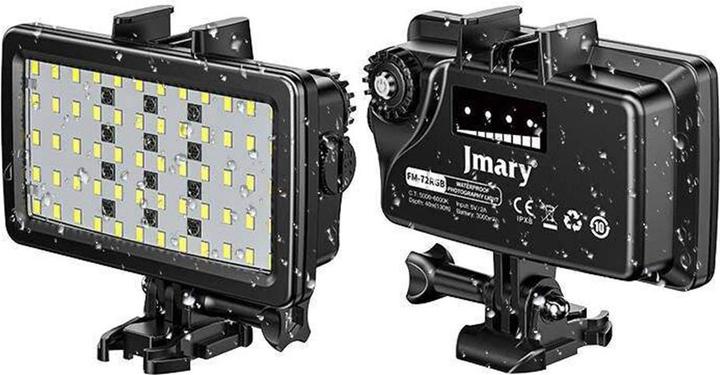 Produktbild Jmary RGB LED Tauchlicht mit GoPro Halterung 40m