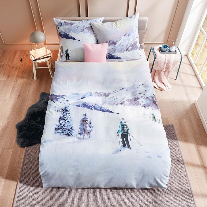 Produktbild Traumschlaf Winter Wanderer (Bettwäsche Set, 155x220 cm + 80x80 cm)