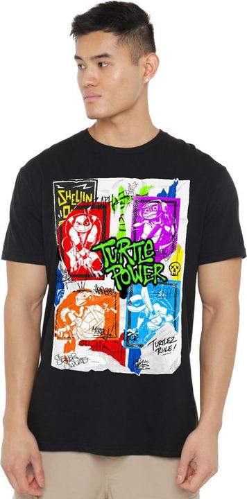 Immagine prodotto Teenage Mutant NT Maglietta Poster di Lino Uomo (4XL)