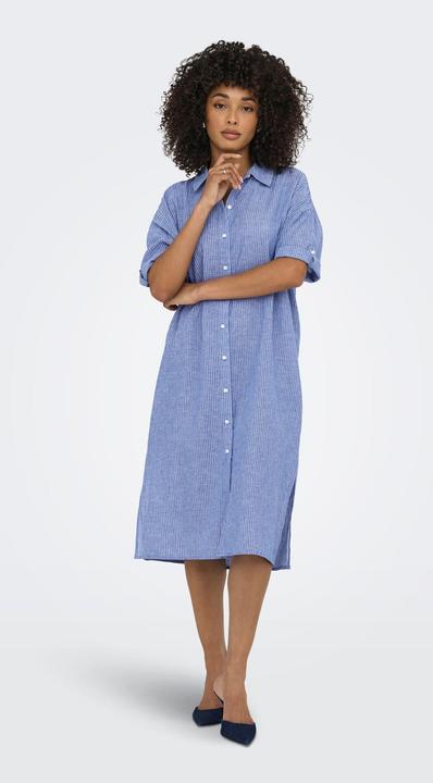 Immagine prodotto JdY Locker geschnitten Hemdkragen Voluminöser Armschnitt Midikleid Kleid (S)