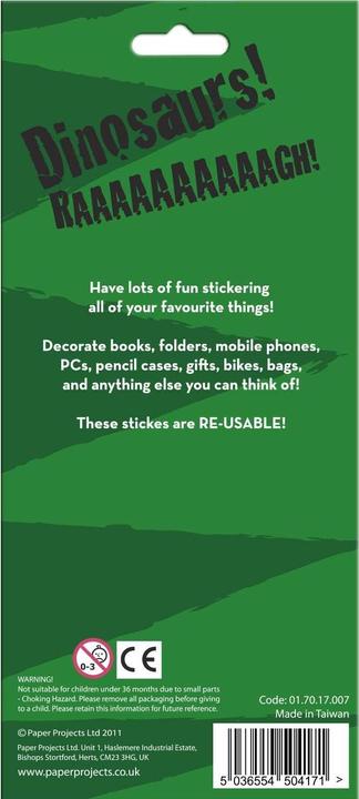 Actual product image Paper Projects Reusable Foil Dinosaurs Stickers
