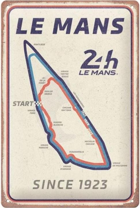 Produktbild Nostalgic-Art Merchandising Nostalgic Art Schild 24 h Le Mans – Circuit 20 (20 x 30 cm)