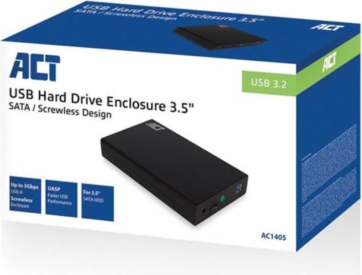 Produktbild 3.5" SATA hard drive enclosure, screwless, USB 3.2 Gen1 (3.5")