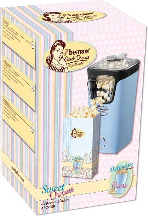 Image du produit Bestron Appareil à pop-corn, bleu
