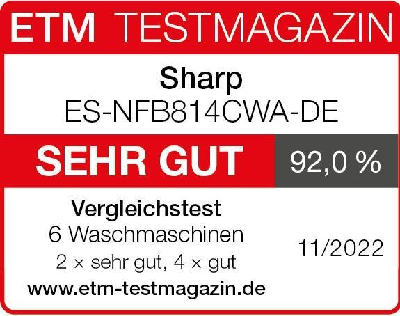 Actual product image Sharp ES-NFB814CWA-DE (8 kg, Left)