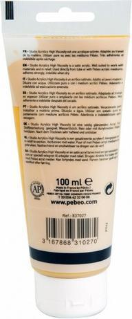 Image du produit Pebeo Acrylique Fine Studio Acrylics (Lumières Ocre Ocre, 100 ml)