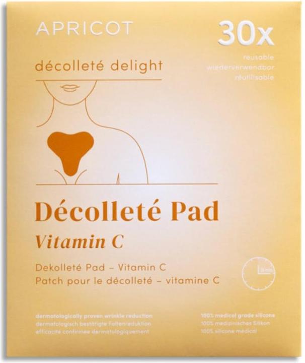 Actual product image Apricot Reusable Decolleté Pad Vitamin C “décolleté delight”