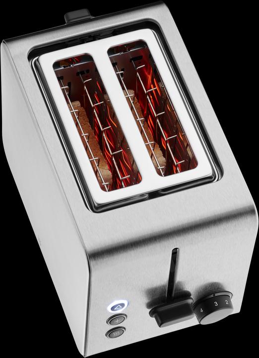 Actual product image WMF Stelio double-slot toaster with bread roll top and bagel function