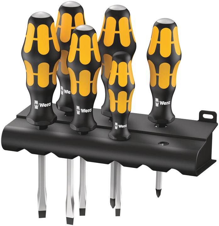 Produktbild Wera 932/918/6 Rack (Pozidriv-Kreuzschlitz (PZ), Schlitzschrauben)