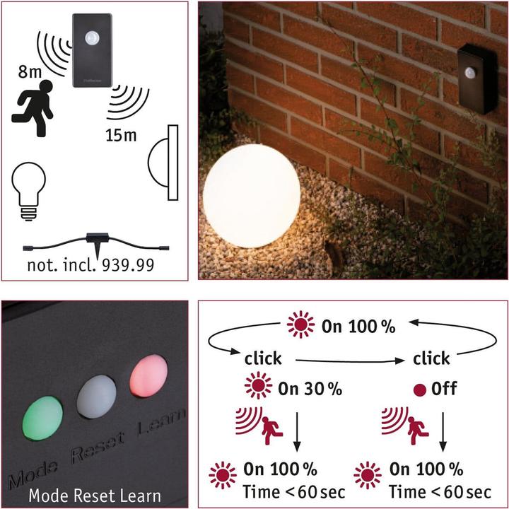 Produktbild Paulmann Outdoor Plug & Shine Twilight Sensor Zigbee (15.15 m)