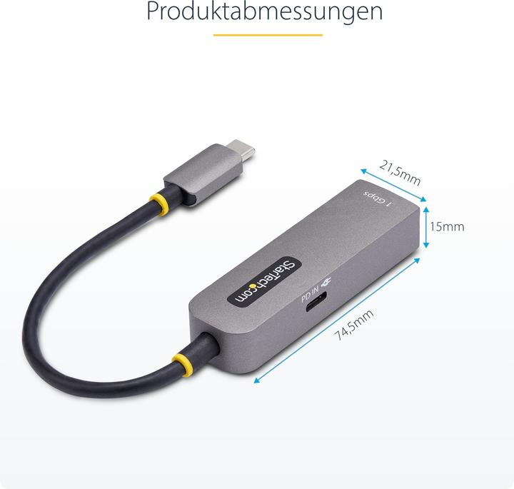 StarTech Ethernet Adapter (USB-C, RJ45 (1x))