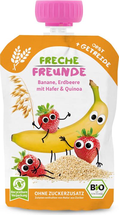 Produktbild Freche Freunde Banane Erdbeere mit Hafer & Quinoa (100 g)