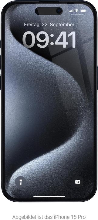Produktbild Artwizz PrivacyGlass Bildschirmschutz iPhone 16 Pro (1 Stück, Apple iPhone 16 Pro)