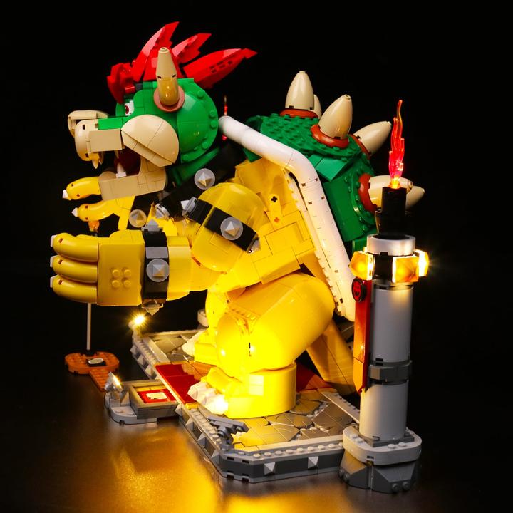 Actual product image BrickBling LED Licht Set für LEGO Super Mario: The Mighty Bowser (71411) inkl. Fernbedienung