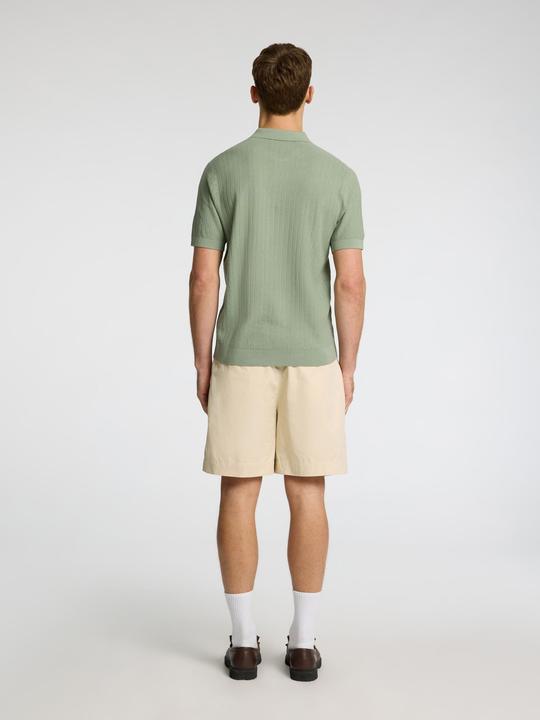 Produktbild Selected Homme Slhcran Ss Knit Structure Half Zip Polo (S)