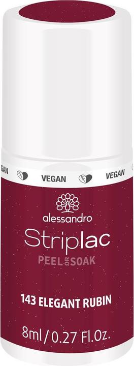 Alessandro Striplac Peel or Soak (143 Elegant Rubin, Abziehbarer Nagellack)