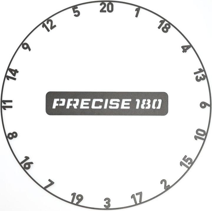 Precise180 Onepiece Zahlenring Graphit