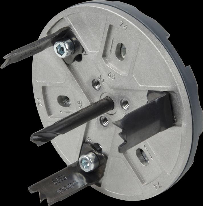 wolfcraft wolfcraft 1 verst. LS Ø35,65,68,74,76,83mm (AH-EL) (83 mm, 76 mm, 68 mm, 65 mm, 74 mm, 35 mm)