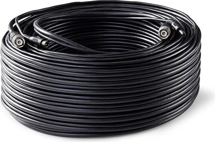 Produktbild Nedis CCTV-Sicherheitskabel BNC/DC 50.0 m rund PVC Schwarz Kartonverpackung (Antennenkabel)