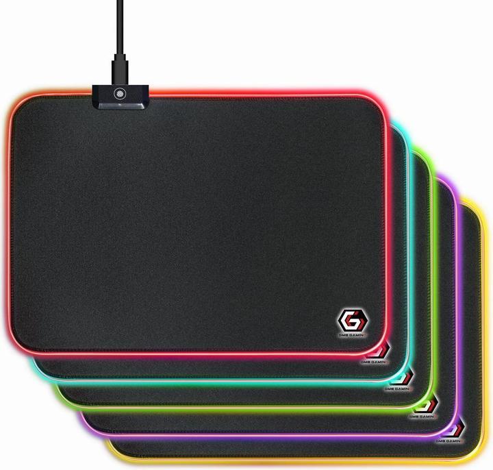 Actual product image Gembird MP-GAMELED-M Mouse Pad Gaming Mouse Pad (M)