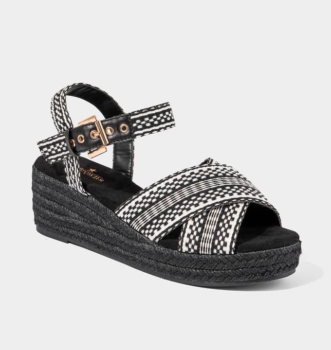 Actual product image Joe Browns Microsuede Platform Wedge Sandals (38)