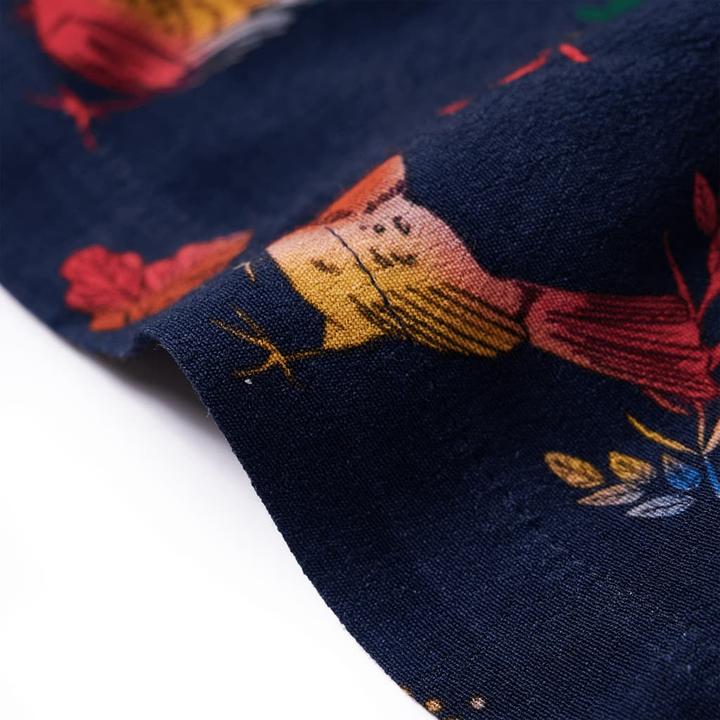 Produktbild VidaXL Kinderkleid mit Langen Ärmeln Marineblau (92)