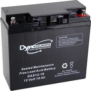Dyno EUROPE BLEIAKKU - 12 V - 18 Ah - 180 x 76 x 167 mm (12 V, 18 Ah)