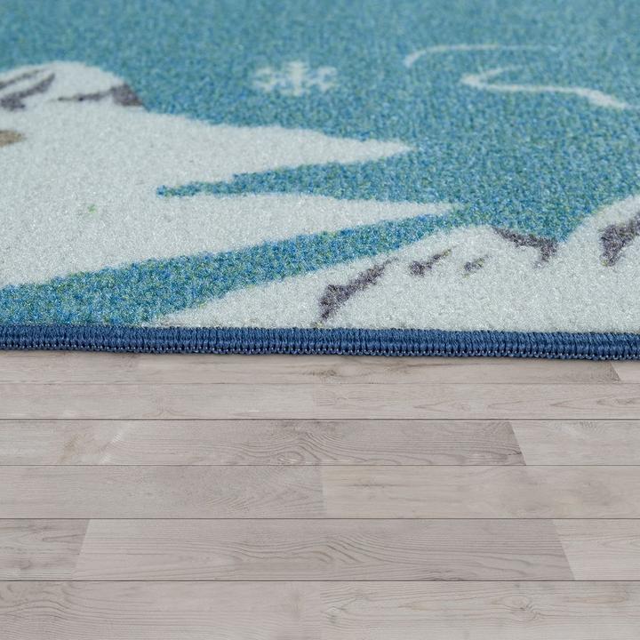 Actual product image Paco Home Weltkarten-Design Tiere (200 x 200 cm)