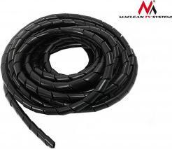 Maclean MCTV-686 - Spiralkabelschlauch, 3 m, schwarz, 14.6 x 16 mm (Kabelspiralschlauch, 100 cm)