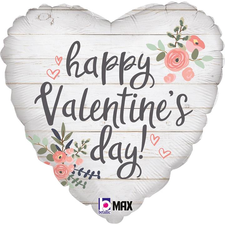Produktbild Grabo Balloons Alu-Ballon - Valentinstag Herz und Rosen (1 x)