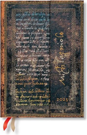 Produktbild Paperblanks Kalender für 2025 12M Michelangelo Handschrift Midi VER (Deutsch)