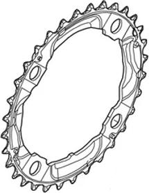 Produktbild Shimano Kettenblatt Deore FC-M532 32 Zähne silber (32)