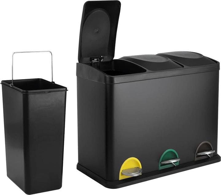 Produktbild Svita Treteimer mit Dreifach-Mülltrennung (45 l)