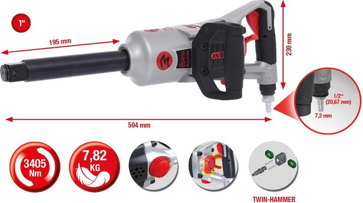 Produktbild KS Tools 1" superMonster