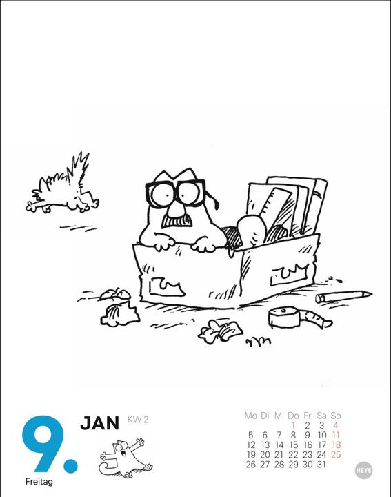 Produktbild Simons Katze Tagesabreisskalender 2026 (11 x 14 cm, Deutsch)