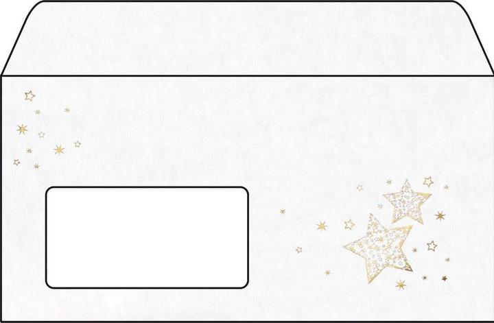 Produktbild Sigel Weihnachtsbriefumschlag ”Golden Glow” (C6/5, 50 x)