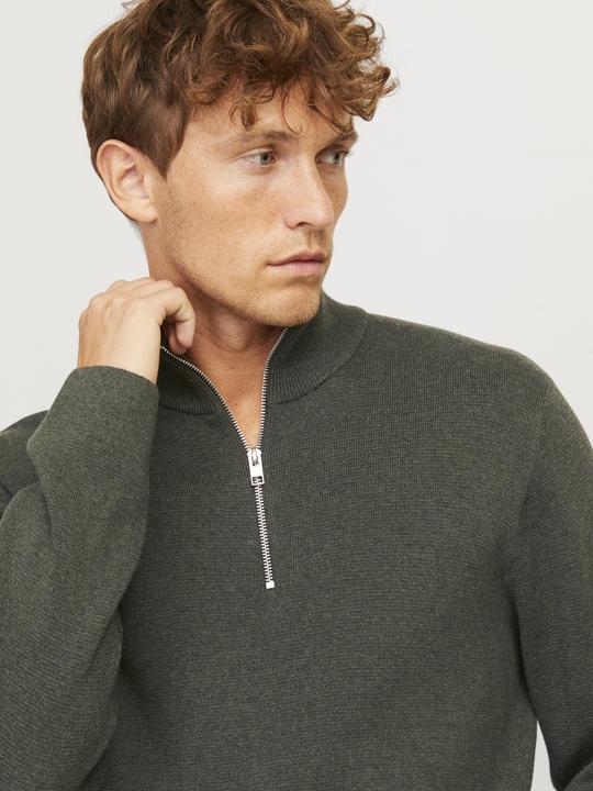Actual product image Jack & Jones Jprblamilano Stitch Knit Half Zip Sn (XL)