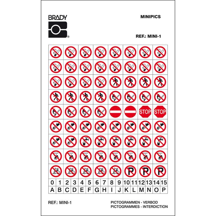 Image du produit Brady Mini-Pictogrammes - Mini 1 :